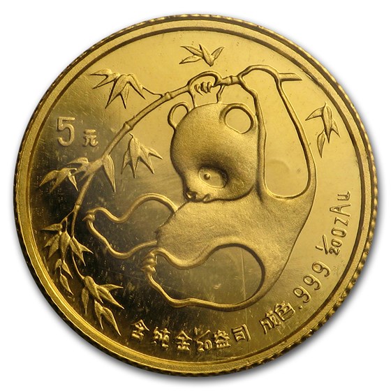 China 1/20 oz Gold Panda BU (Random Year, Sealed) China 1/20 oz Gold Panda BU (Random Year, Sealed)